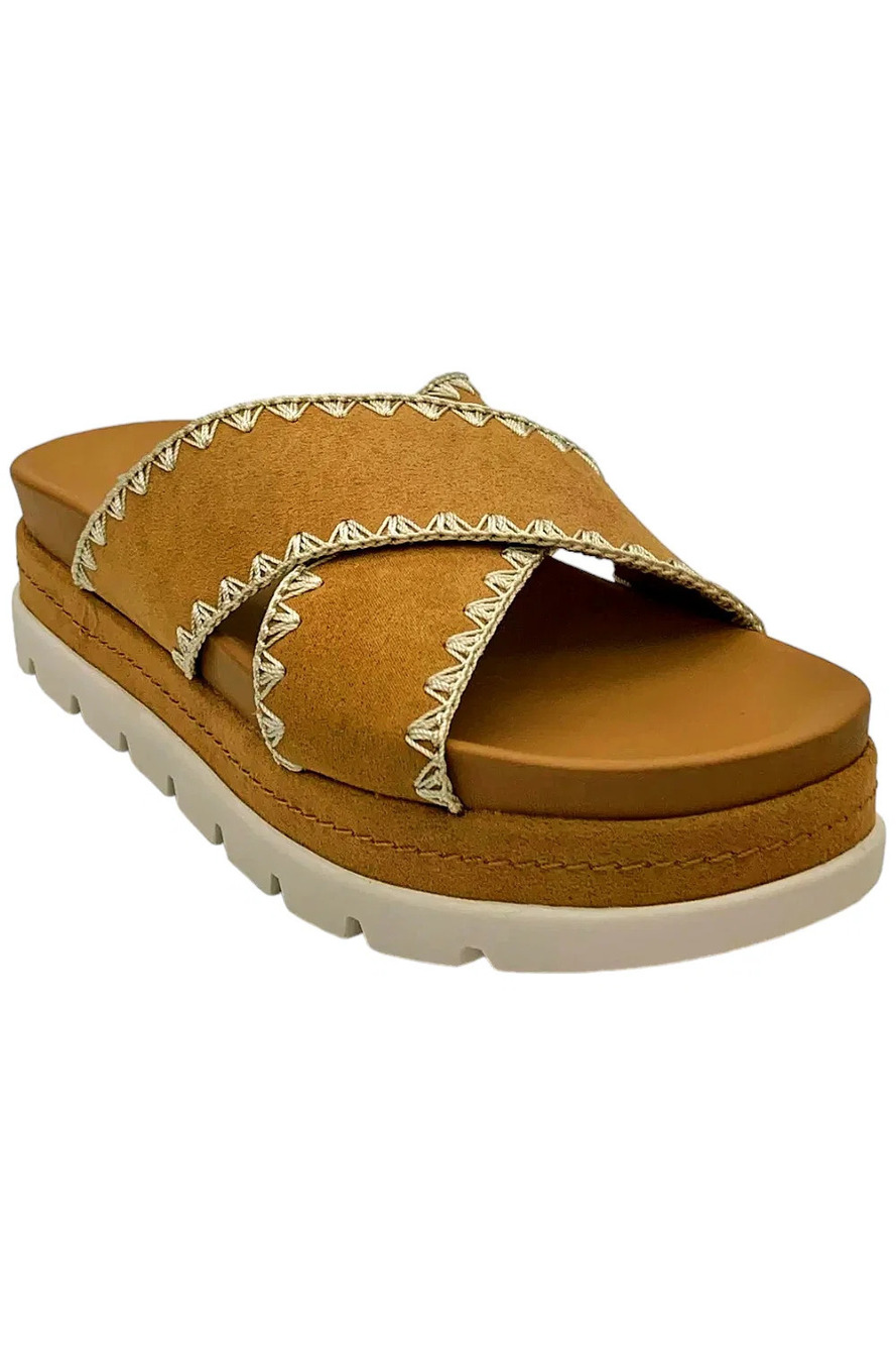 Urban Sport Women's Beck Fashion Footbed Sandal Tan - Medium